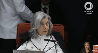 Ministra Cármen Lúcia durante seu voto no processo da trama golpista